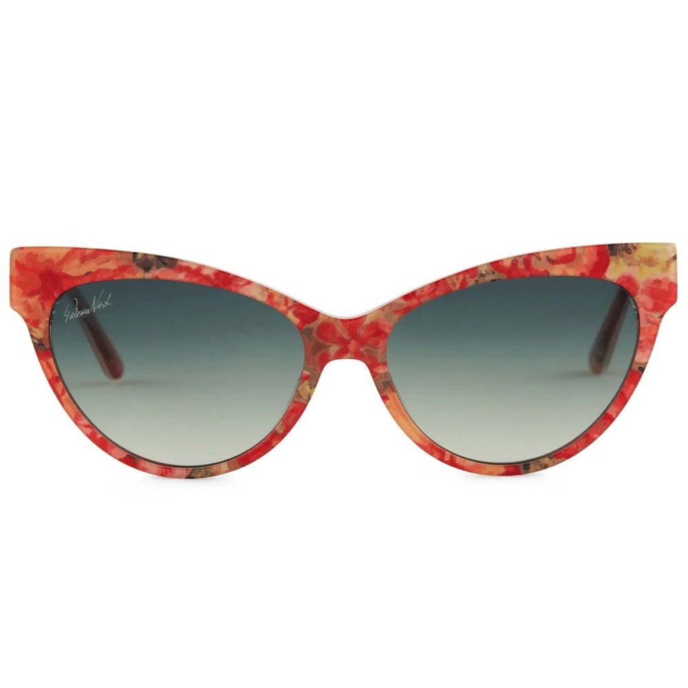 DIFF Patricia Nash Sunglasses Kelly Floral Oil Painting Frame Olive Gradient NWT